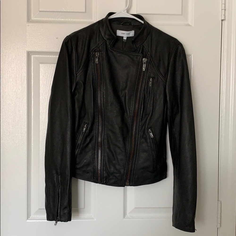 Leather black jacket